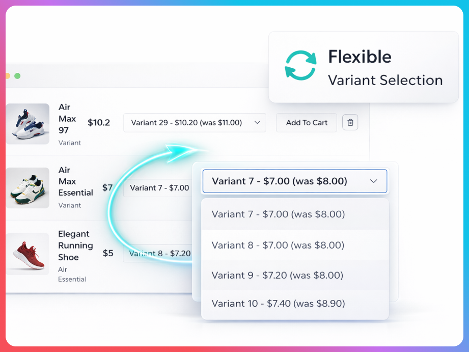 Add to wishlist button on the product page